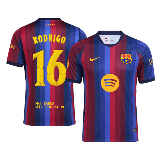 Barcelona Home Soccer Jersey 2026/27 – RODRIGO #16 – UCL
