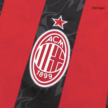 AC Milan Mens Home Soccer Full Set 2025/26 Red&Black [PREMIUM]