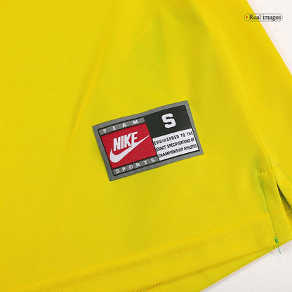 Retro RIVALDO #10 Brazil Mens Home Soccer Jersey World Cup 1998 Yellow