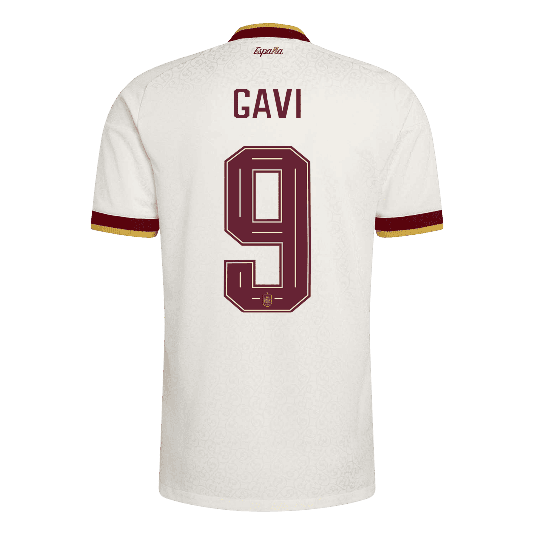 [Champion Edition] Spain Away Soccer Jersey World Cup 2026 – GAVI #9 (Player Version)