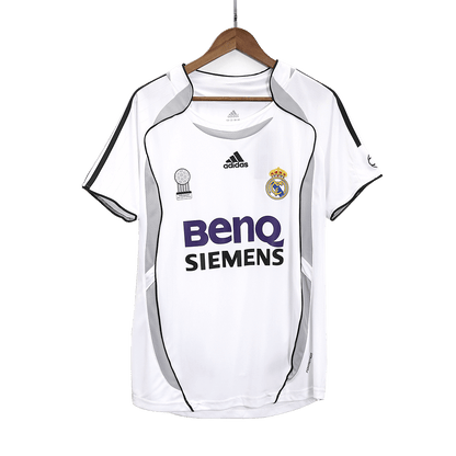 Retro RAUL #7 Real Madrid Mens Home Soccer Jersey 2006/07 White