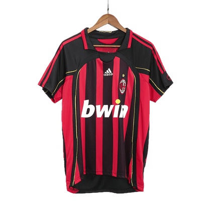 Retro RONALDO #99 AC Milan Mens Home Soccer Jersey 2006/07 Red&Black