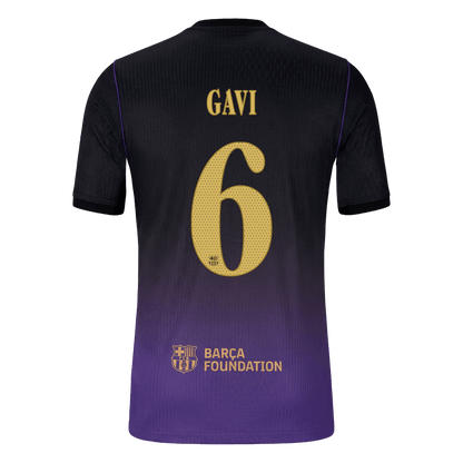 Barcelona Away Soccer Jersey 2026/27 – GAVI #6 – UCL (Player Version)