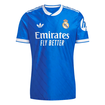 TCHOUAMENI #14 Real Madrid Mens Third Away Soccer Jersey 2025/26 Blue - Player Version