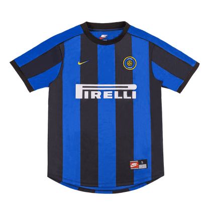 Retro RONALDO #9 Inter Milan Mens Home Soccer Jersey 1999/00 Blue&Black
