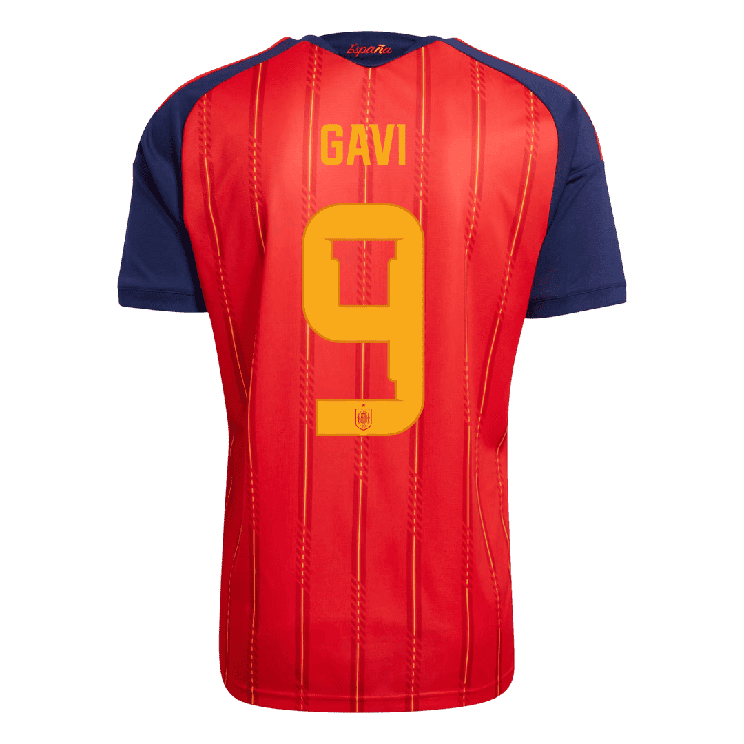 [Champion Edition] Spain Home Soccer Jersey World Cup 2026 – GAVI #9