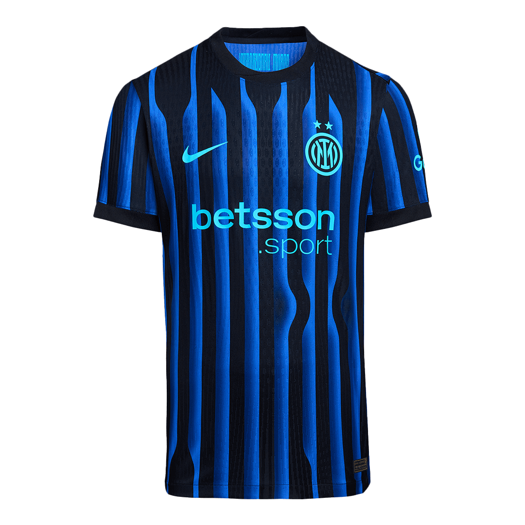 DUMFRIES #2 Inter Milan Mens Home Soccer Jersey 2025/26 Blue&Black - Player Version