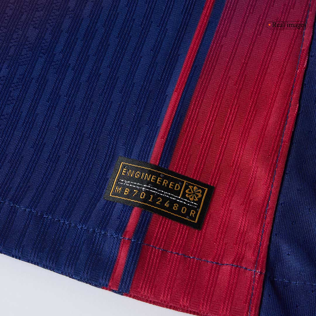 LAMINE YAMAL #10 Barcelona Mens Home Soccer Jersey UCL 2025/26 Red&Blue - Player Version