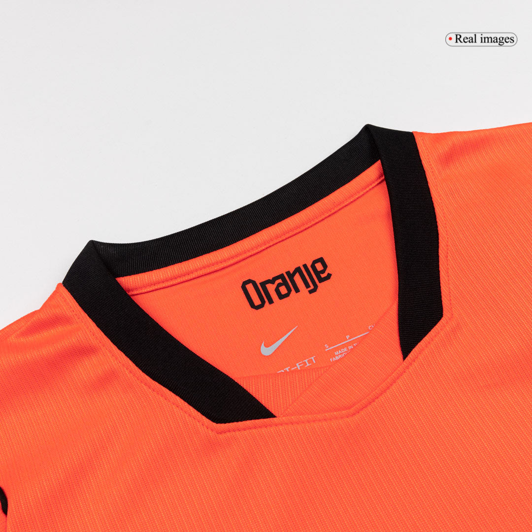 VIRGIL #4 Netherlands Mens Home Soccer Jersey World Cup 2026 Orange