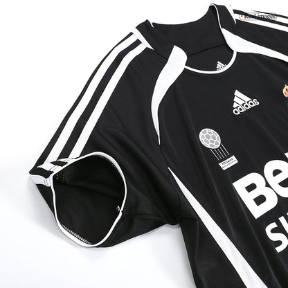 Retro Real Madrid Mens Away Soccer Jersey 2006/07 Black