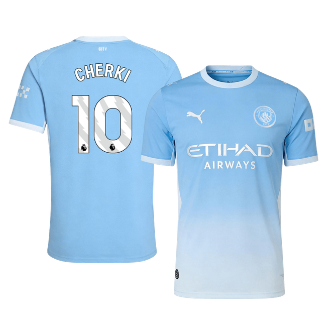 Manchester City Home Soccer Jersey 2026/27 – CHERKI #10 (Player Version)