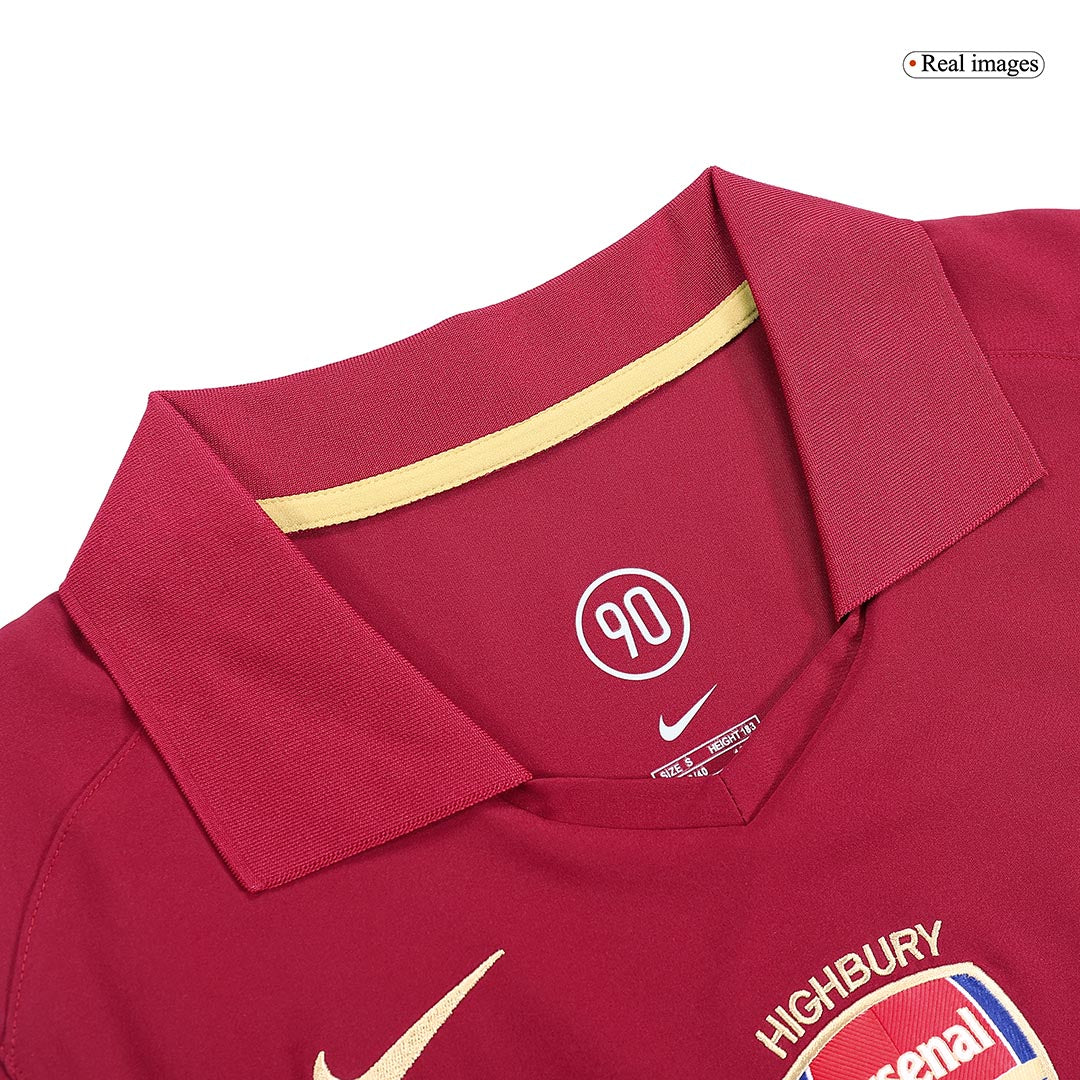 Retro HENRY #14 Arsenal Mens Home Soccer Jersey 2005/06 Red