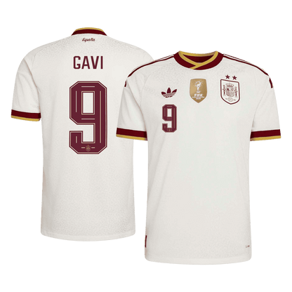 [Champion Edition] Spain Away Soccer Jersey World Cup 2026 – GAVI #9 (Player Version)