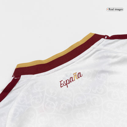 Kids Spain Champion Edition Away Soccer Jersey Kit (Jersey+Shorts) World Cup 2026 White