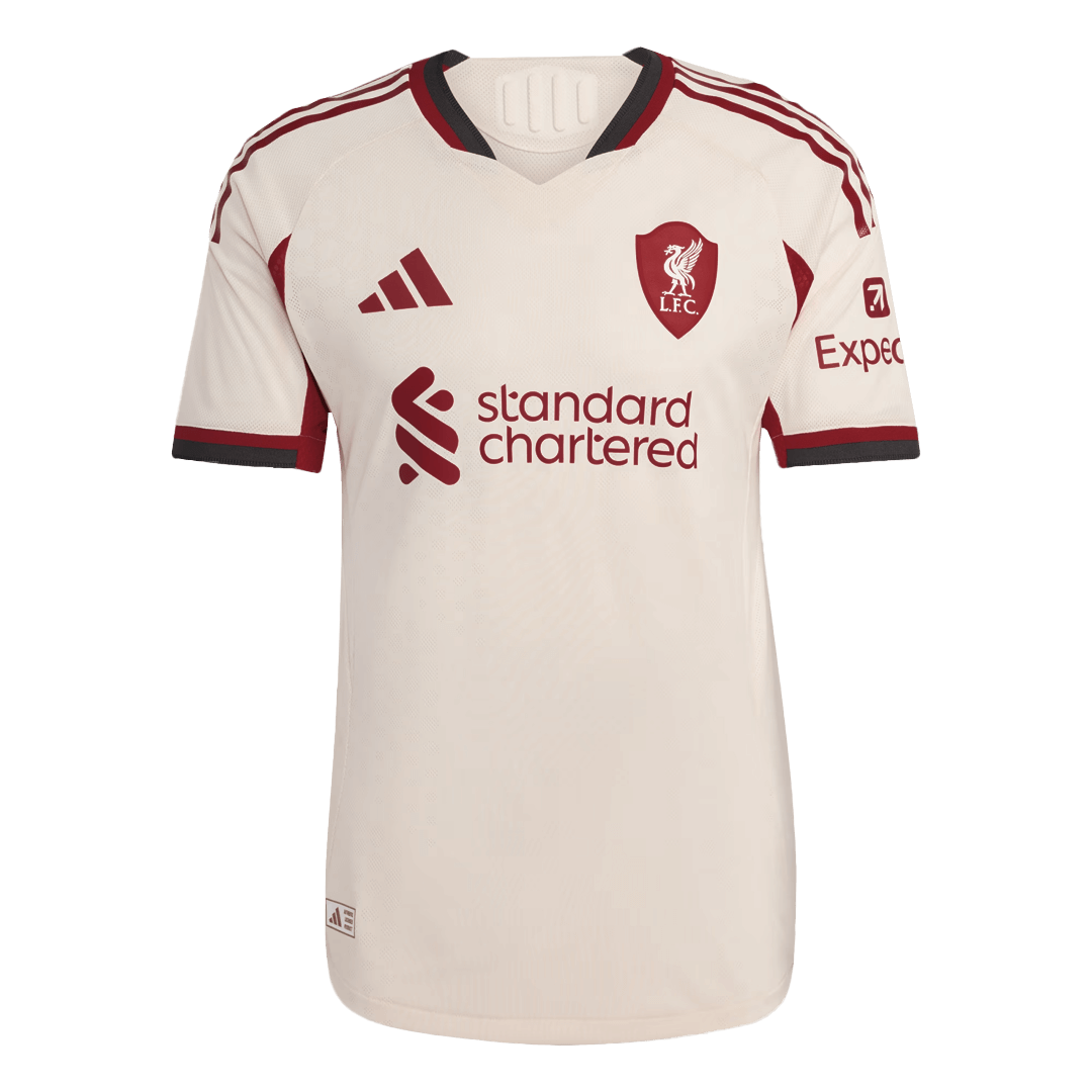 Liverpool Mens Away Soccer Jersey 2025/26 White - Player Version