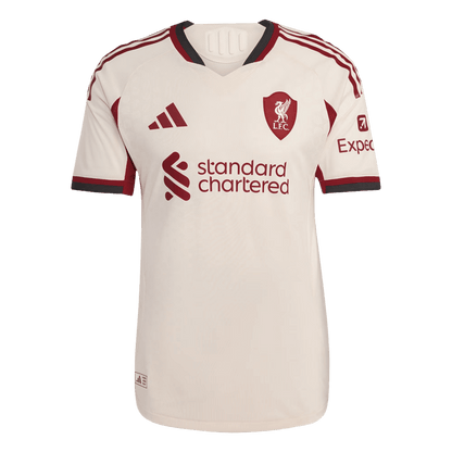 Liverpool Mens Away Soccer Jersey 2025/26 White - Player Version