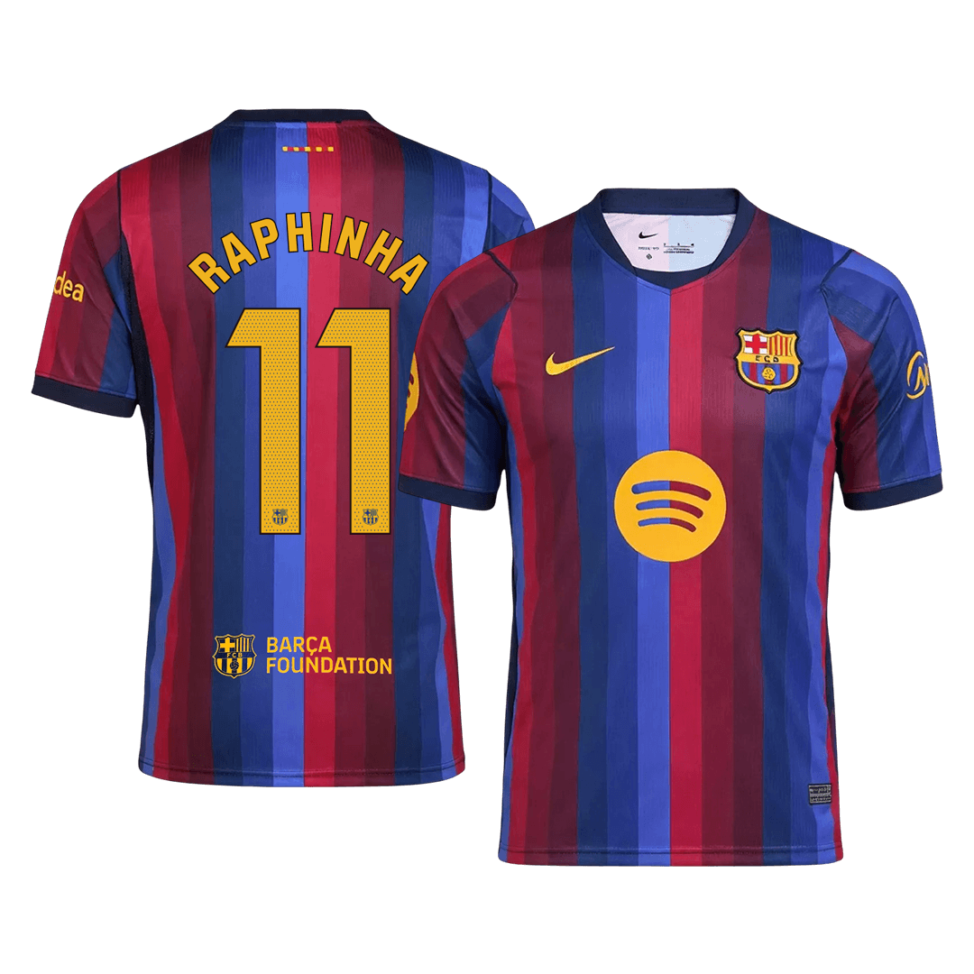 Barcelona Home Soccer Jersey 2026/27 – RAPHINHA #11