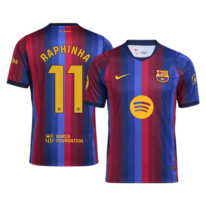 Barcelona Home Soccer Jersey 2026/27 – RAPHINHA #11