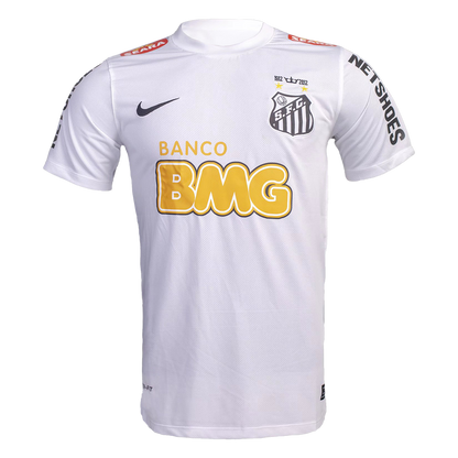 Retro NEYMAR JR #11 Santos FC Mens Home Soccer Jersey 2012 White