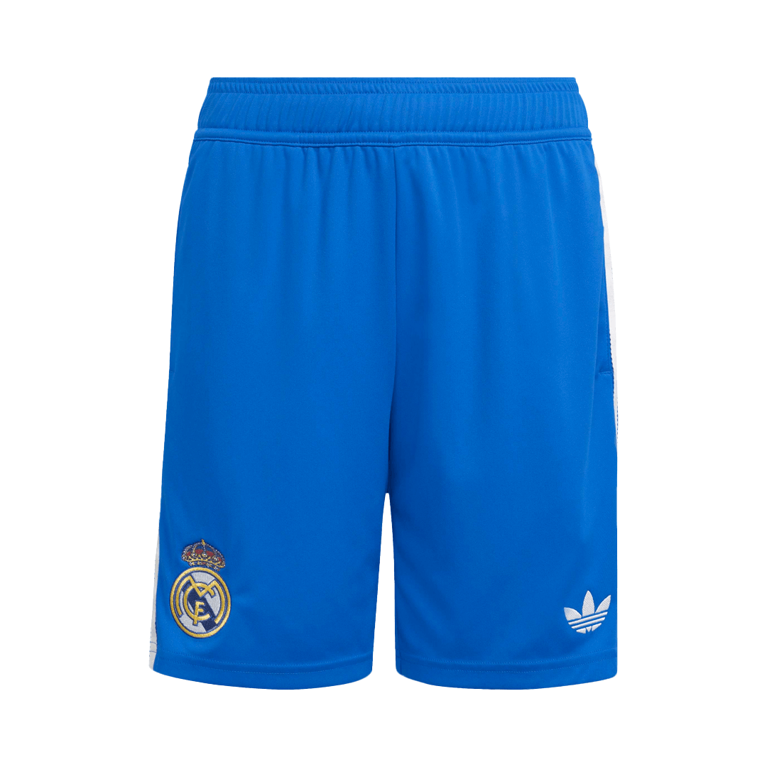 Real Madrid Mens Third Away Soccer Shorts 2025/26 Blue