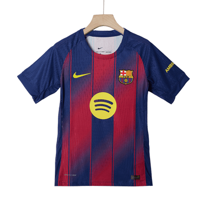 LEWANDOWSKI #9 Barcelona Mens Home Soccer Jersey UCL 2025/26 Red&Blue - Player Version