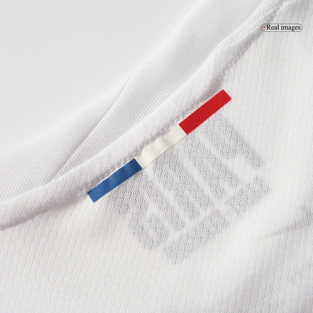 KVARATSKHELIA #7 PSG Mens Away Soccer Jersey 2025/26 White