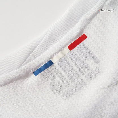 KVARATSKHELIA #7 PSG Mens Away Soccer Jersey 2025/26 White