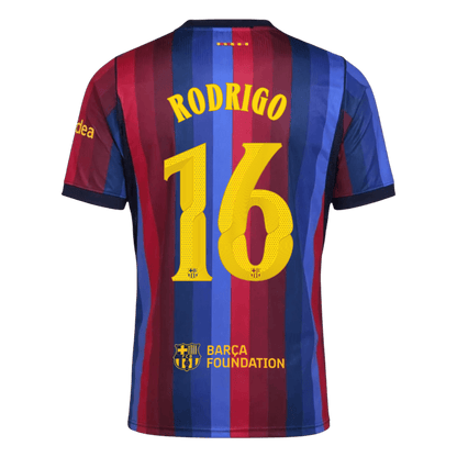 Barcelona Home Soccer Jersey 2026/27 – RODRIGO #16 – UCL