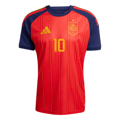 OLMO #10 Spain Mens Home Soccer Jersey World Cup 2026 Red [PREMIUM]