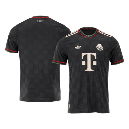 Bayern Munich Mens Third Away Soccer Kit 2025/26 Black - Player Version