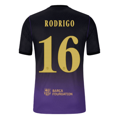 Barcelona Away Soccer Jersey 2026/27 – RODRIGO #16 – UCL (Player Version)