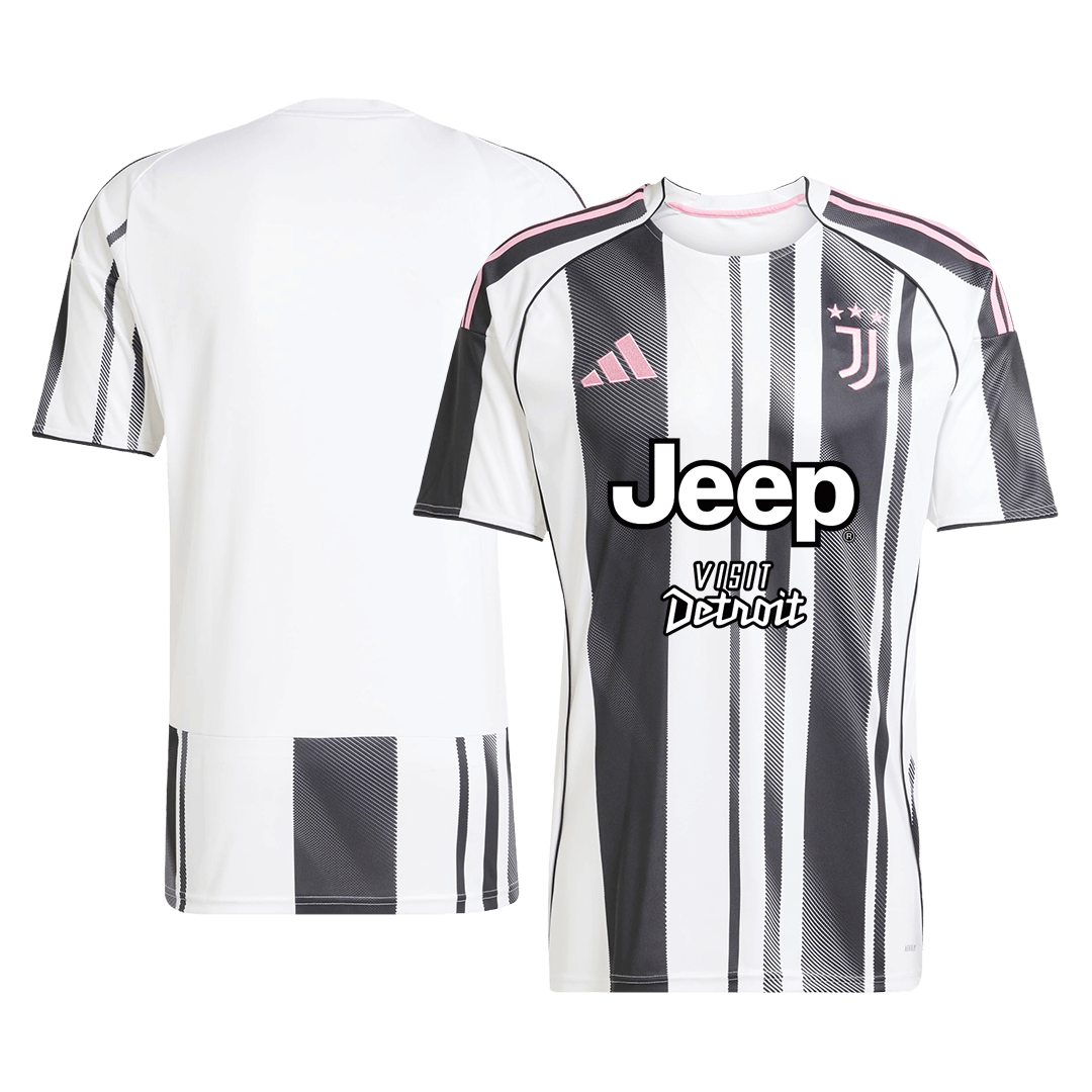 Juventus Mens Home Soccer Kit 2025/26 Black&White