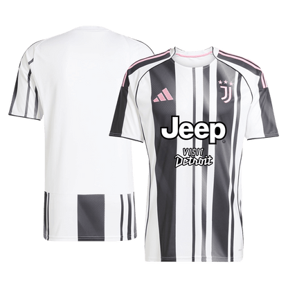 Juventus Mens Home Soccer Kit 2025/26 Black&White