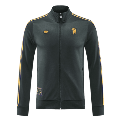 Manchester United Mens Training Tracksuit Kit 2025/26 Black