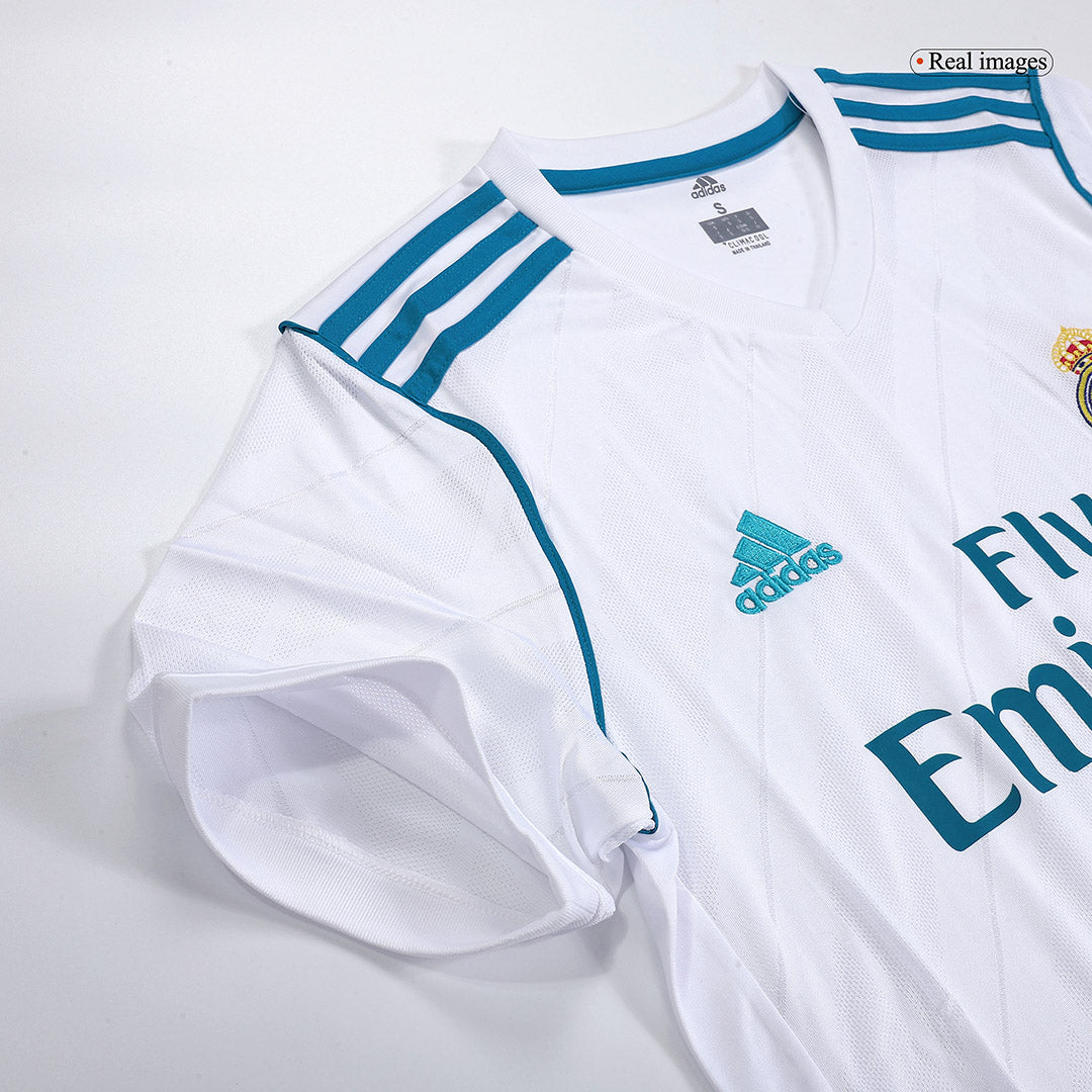 Retro Real Madrid Mens Home Soccer Jersey 2017/18 White