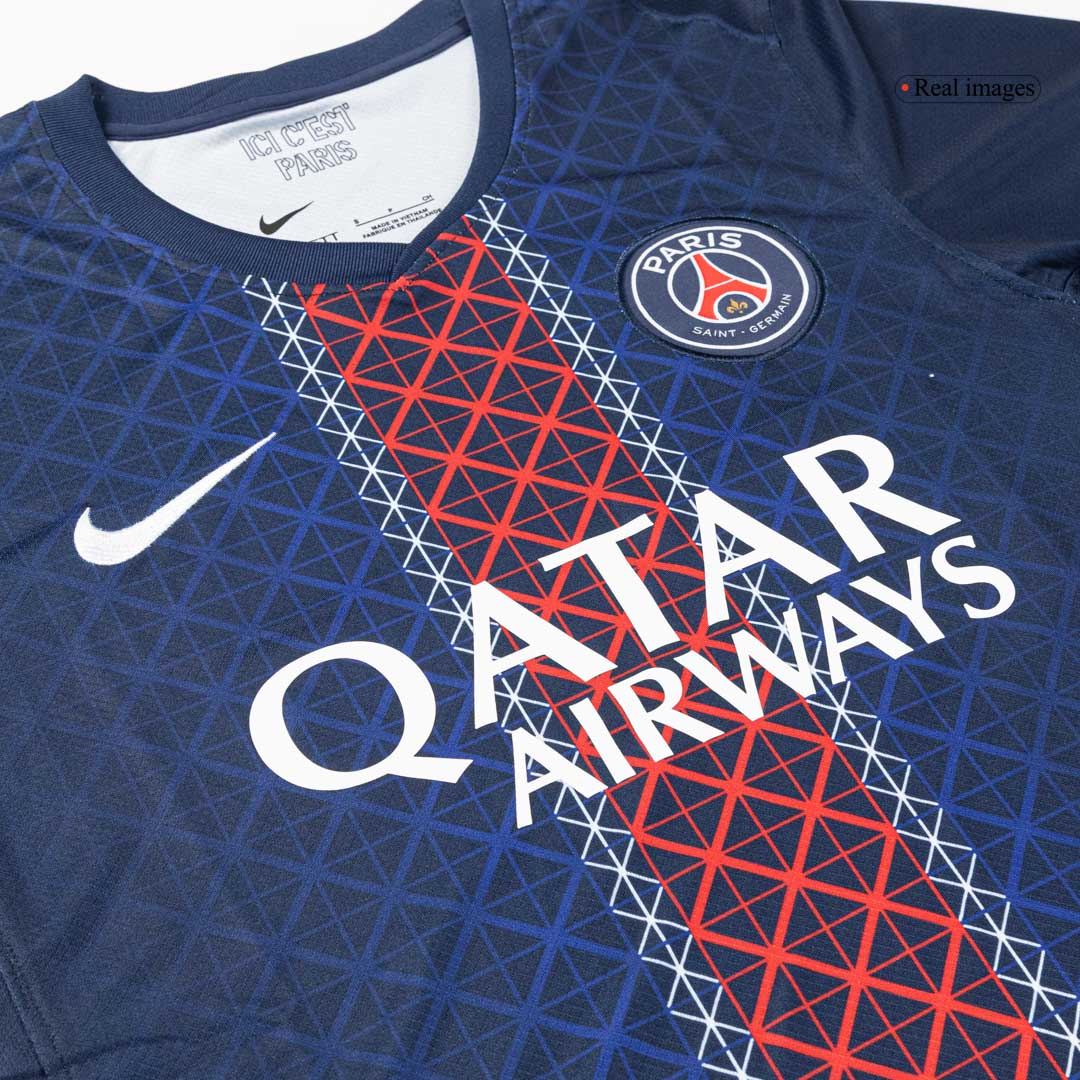 D.DOUÉ #14 PSG Mens Home Soccer Jersey 2025/26 Navy [PREMIUM]