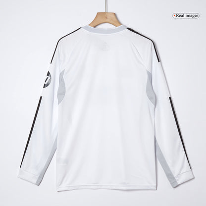 Real Madrid Mens Home Long Sleeve Soccer Jersey 2025/26 White
