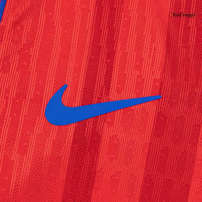 O.DEMBÉLÉ #10 PSG Mens Third Away Soccer Jersey 2025/26 Red - Player Version