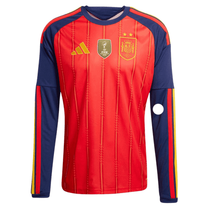 Spain Home Long Sleeve Soccer Jersey World Cup 2026