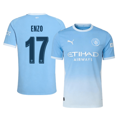 Manchester City Home Soccer Jersey 2026/27 – ENZO #17 – UCL (Player Version)