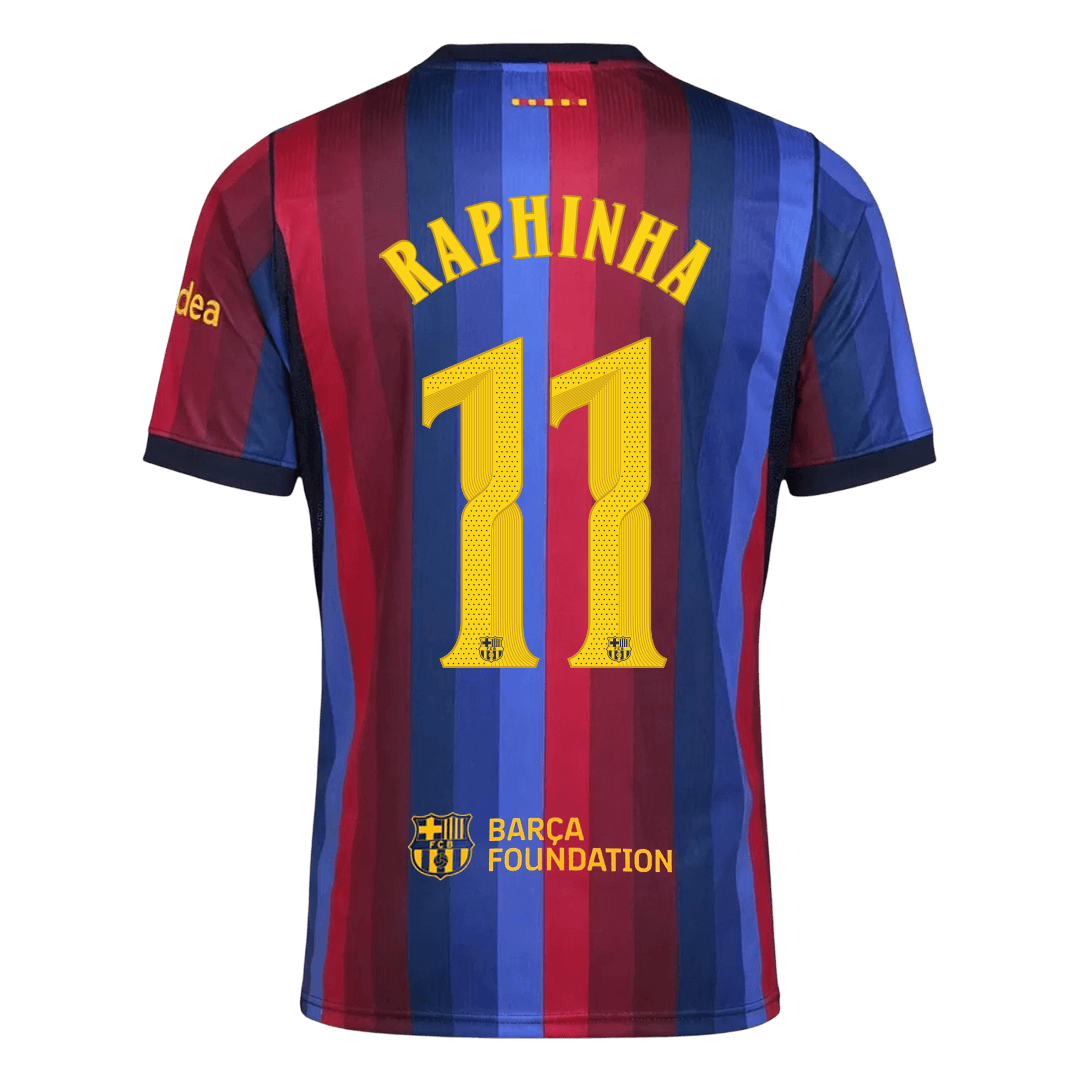 Barcelona Home Soccer Jersey 2026/27 – RAPHINHA #11 – UCL