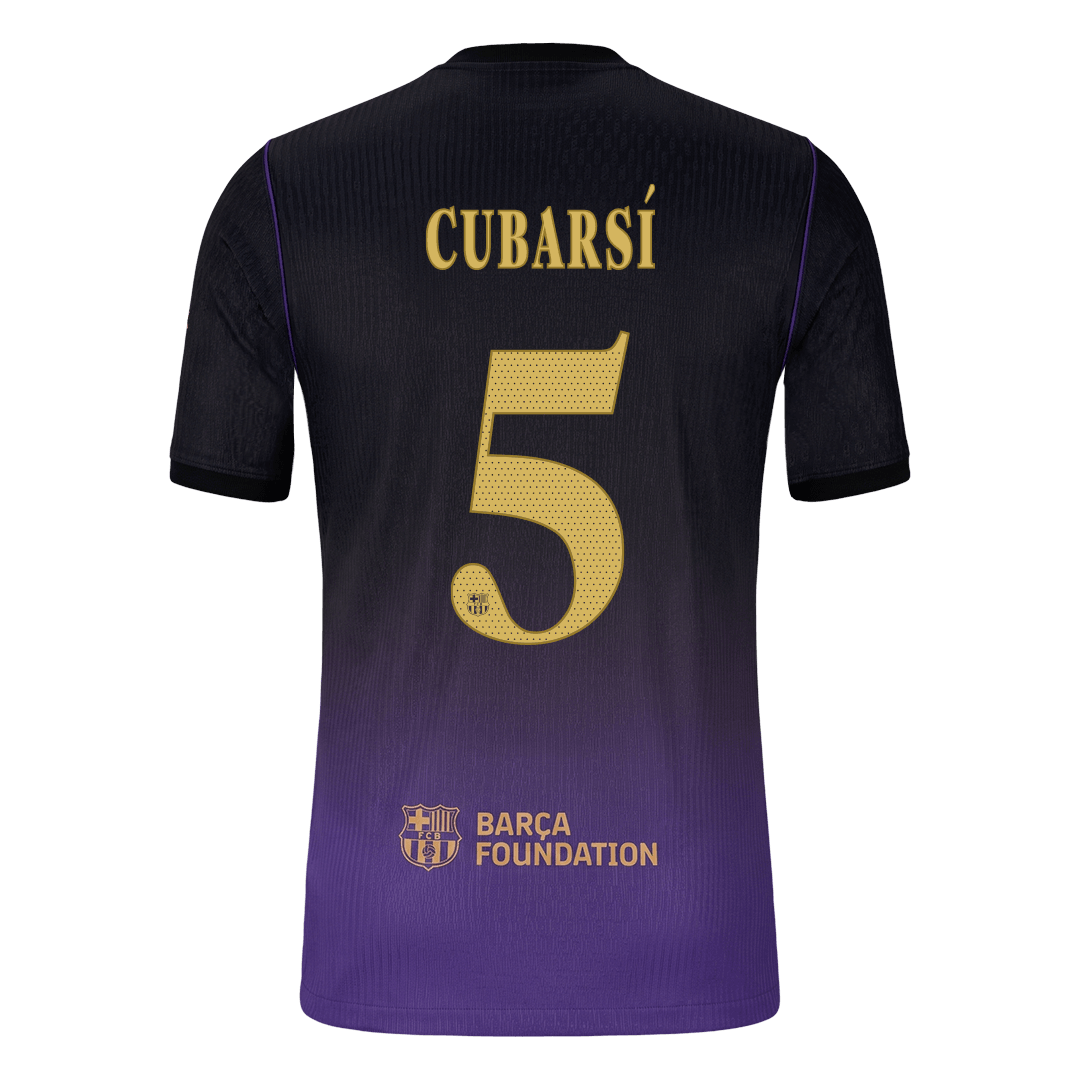 Barcelona Away Soccer Jersey 2026/27 – CUBARSÍ #5 – UCL (Player Version)