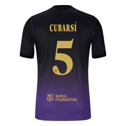 Barcelona Away Soccer Jersey 2026/27 – CUBARSÍ #5 – UCL (Player Version)