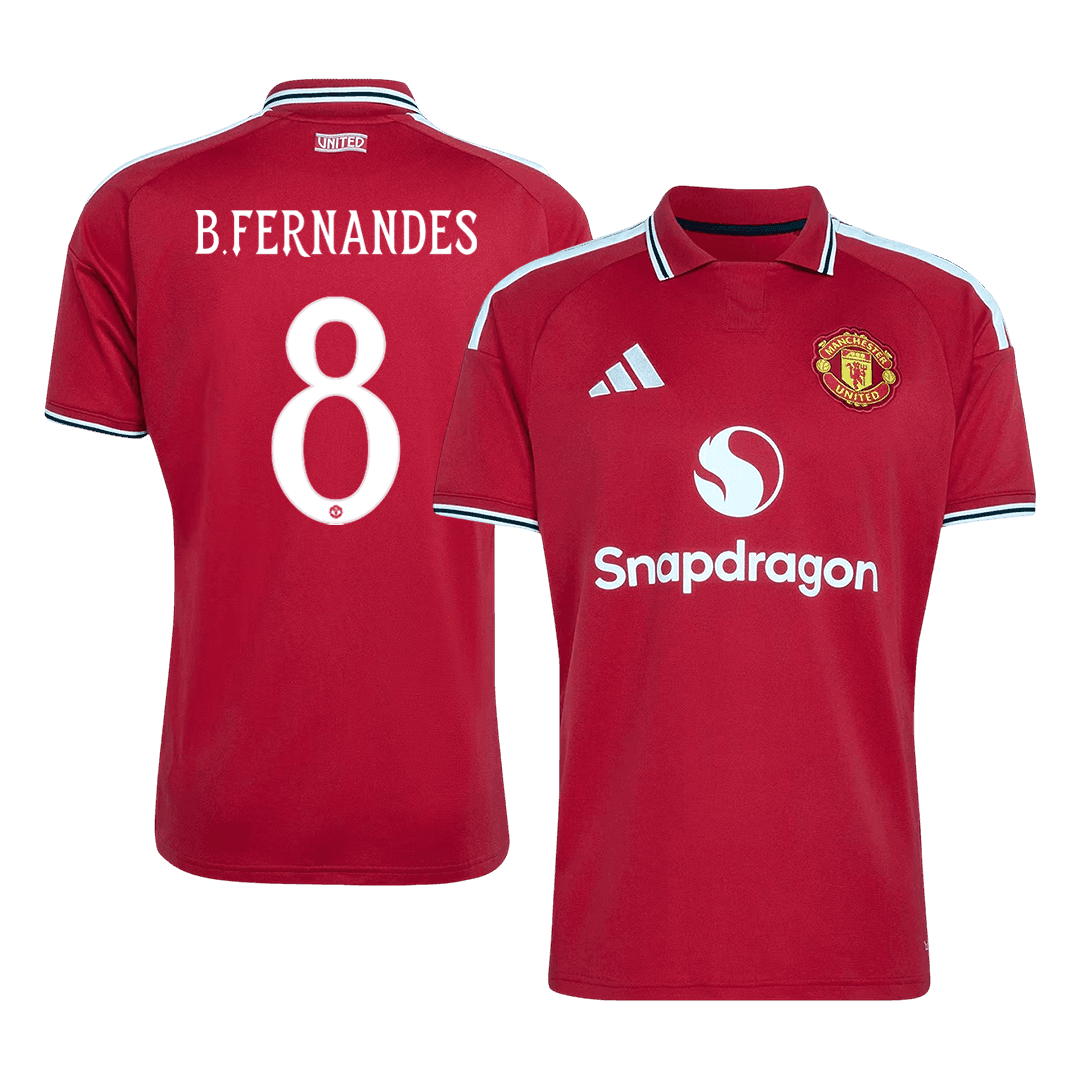 Manchester United Home Soccer Jersey 2026/27 – B.FERNANDES #8 – UCL