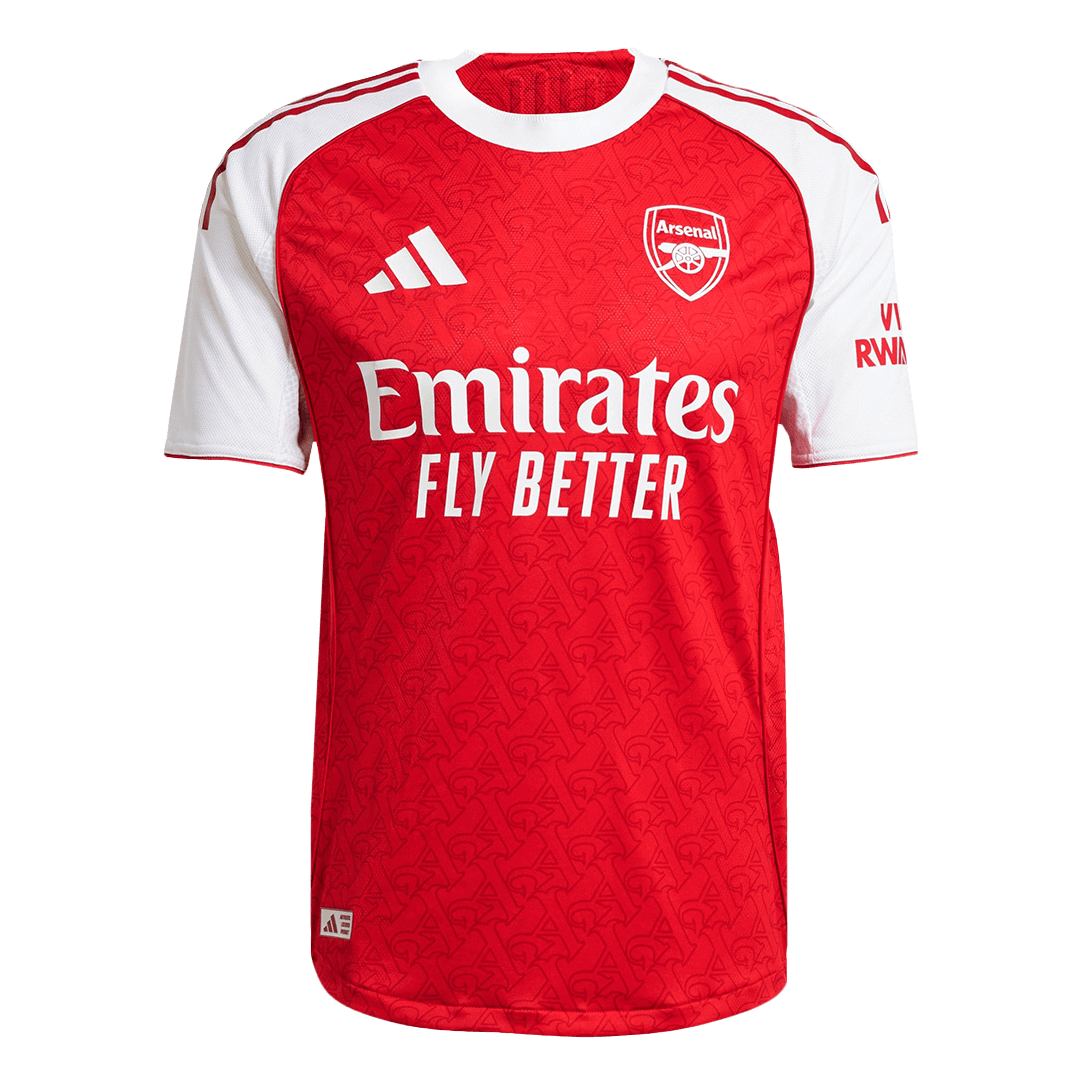 ØDEGAARD #8 Arsenal Mens Home Soccer Jersey 2025/26 Red - Player Version
