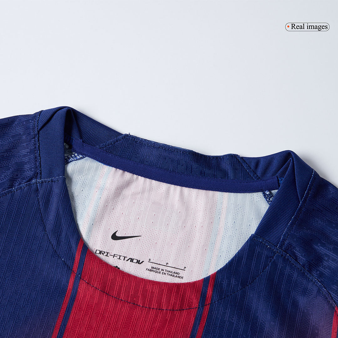 LEWANDOWSKI #9 Barcelona Mens Home Soccer Jersey UCL 2025/26 Red&Blue - Player Version