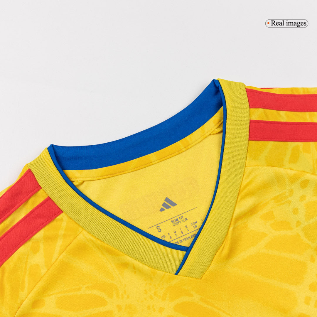 Colombia Mens Home Soccer Jersey World Cup 2026 Yellow