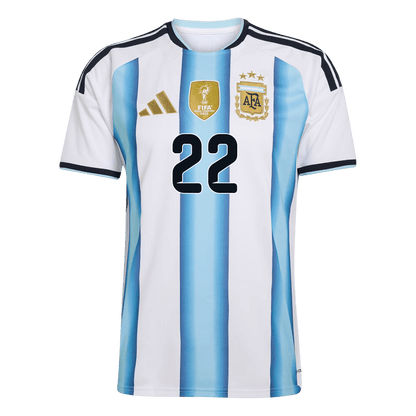 L. MARTINEZ #22 Argentina Mens Home Soccer Jersey World Cup 2026 Blue&White [PREMIUM]