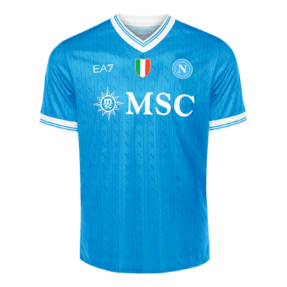 DE BRUYNE #11 Napoli Mens Home Soccer Jersey 2025/26 Blue