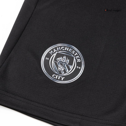 Manchester City Mens Away Soccer Full Set 2025/26 Black